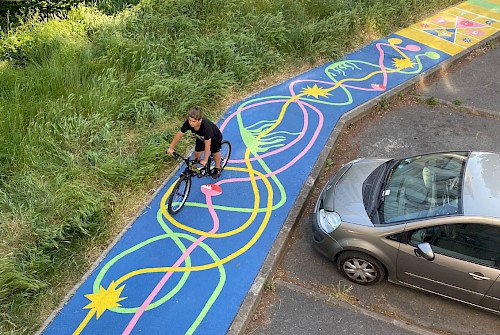 Chemin mis en couleur